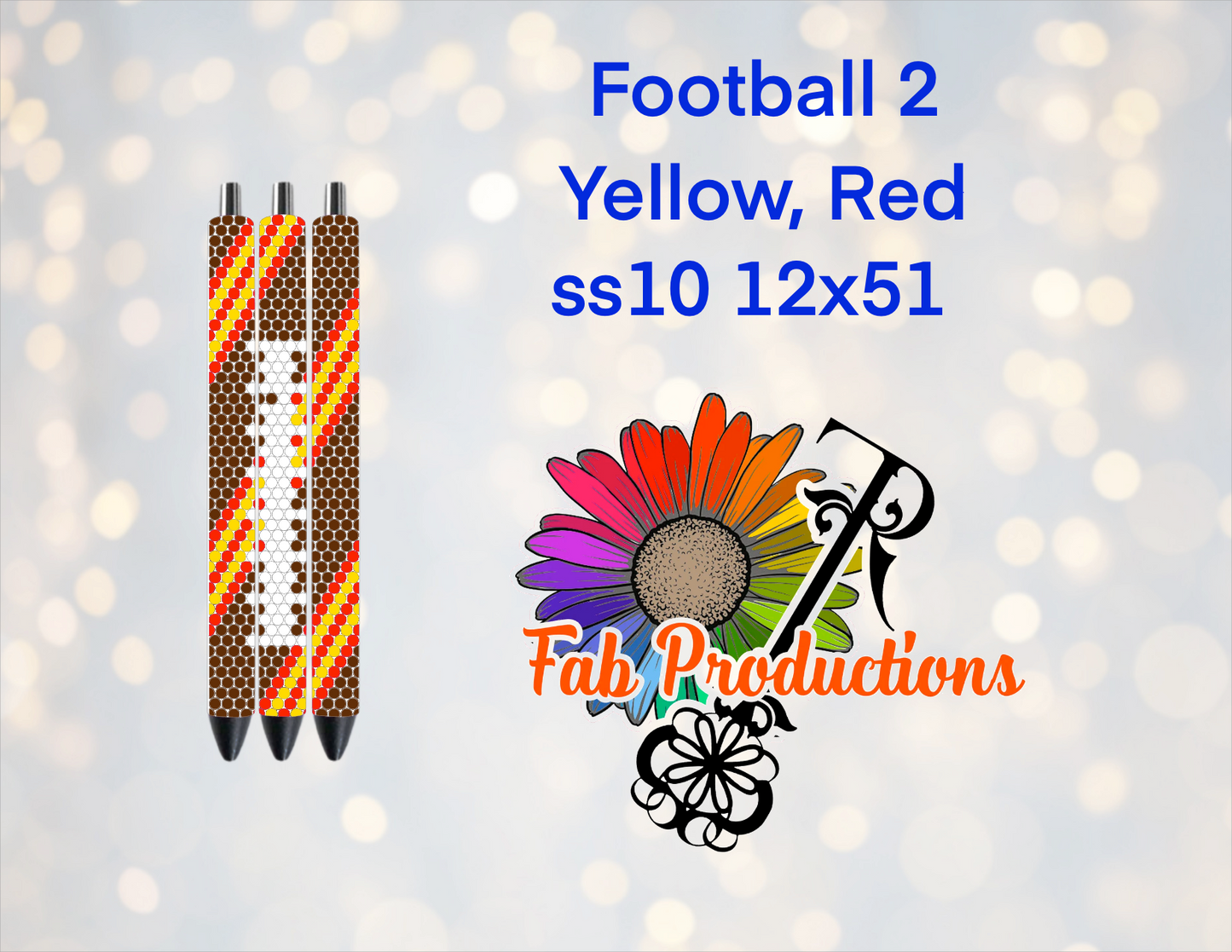 Sublimated Pen with Rhinestone Pattern