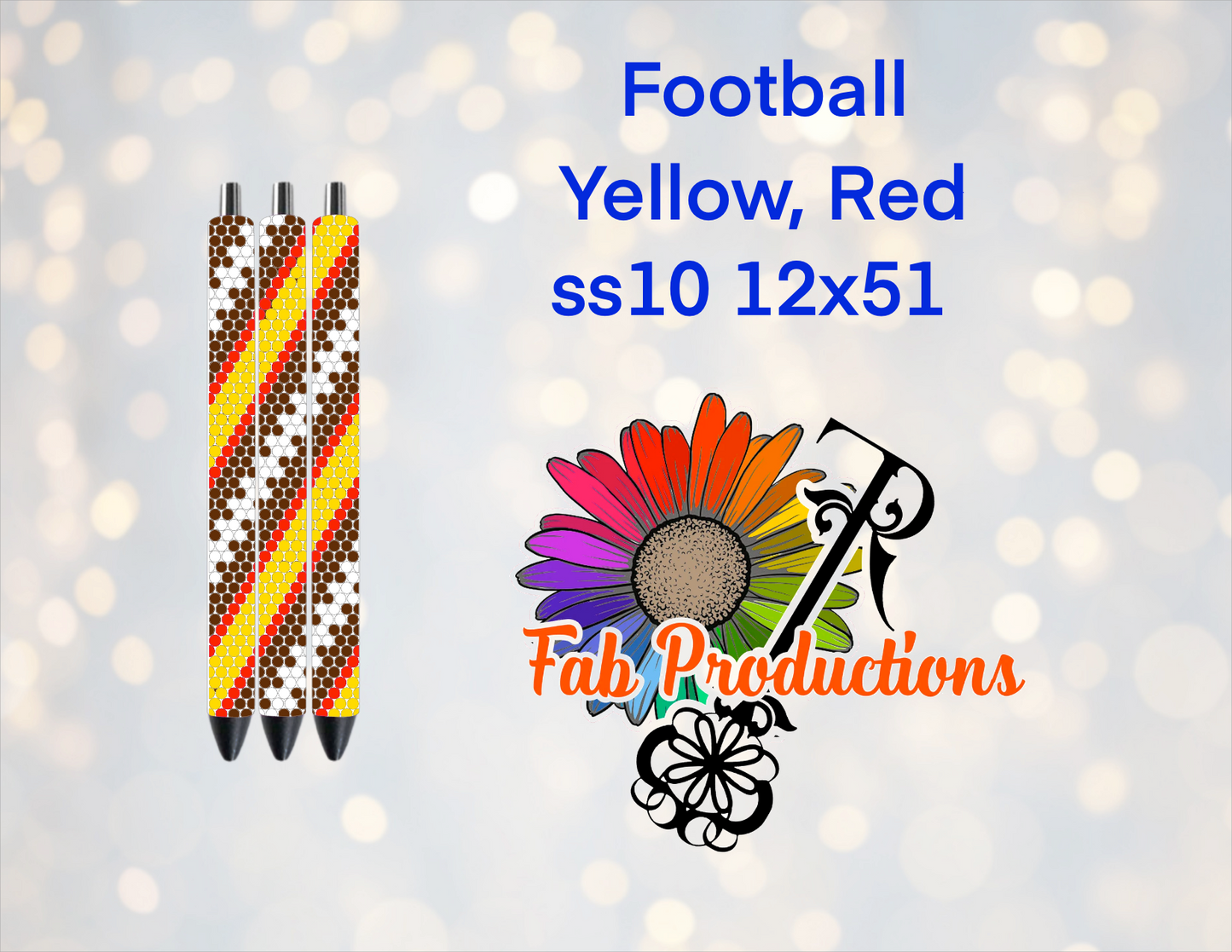 Sublimated Pen with Rhinestone Pattern