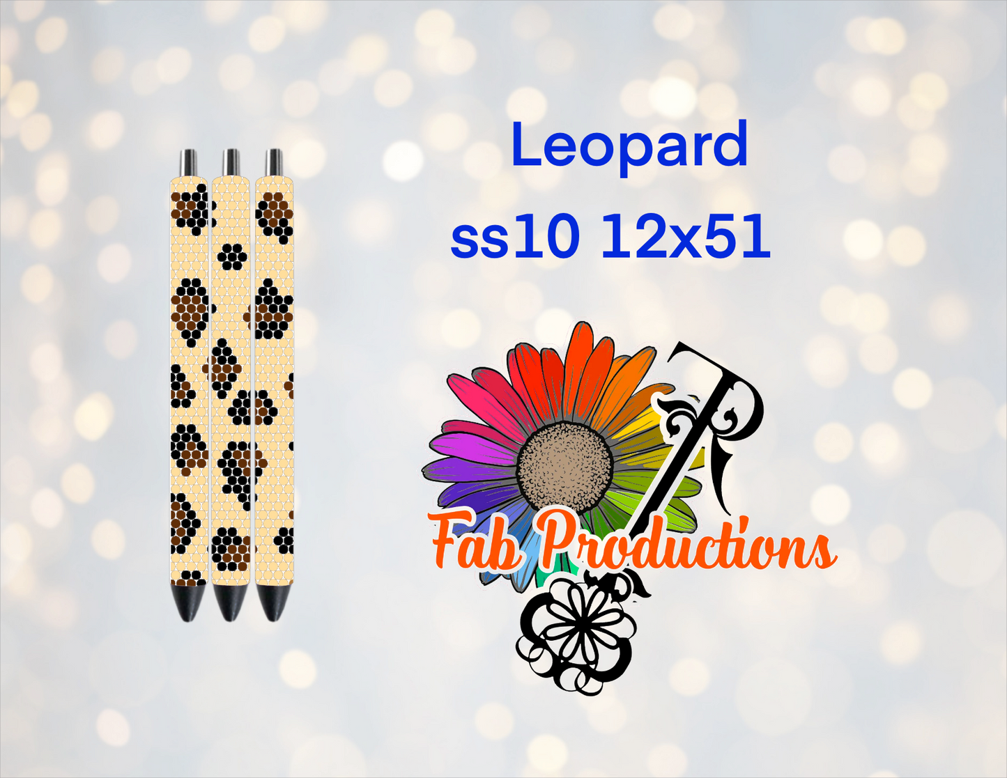 Sublimated Pen with Rhinestone Pattern